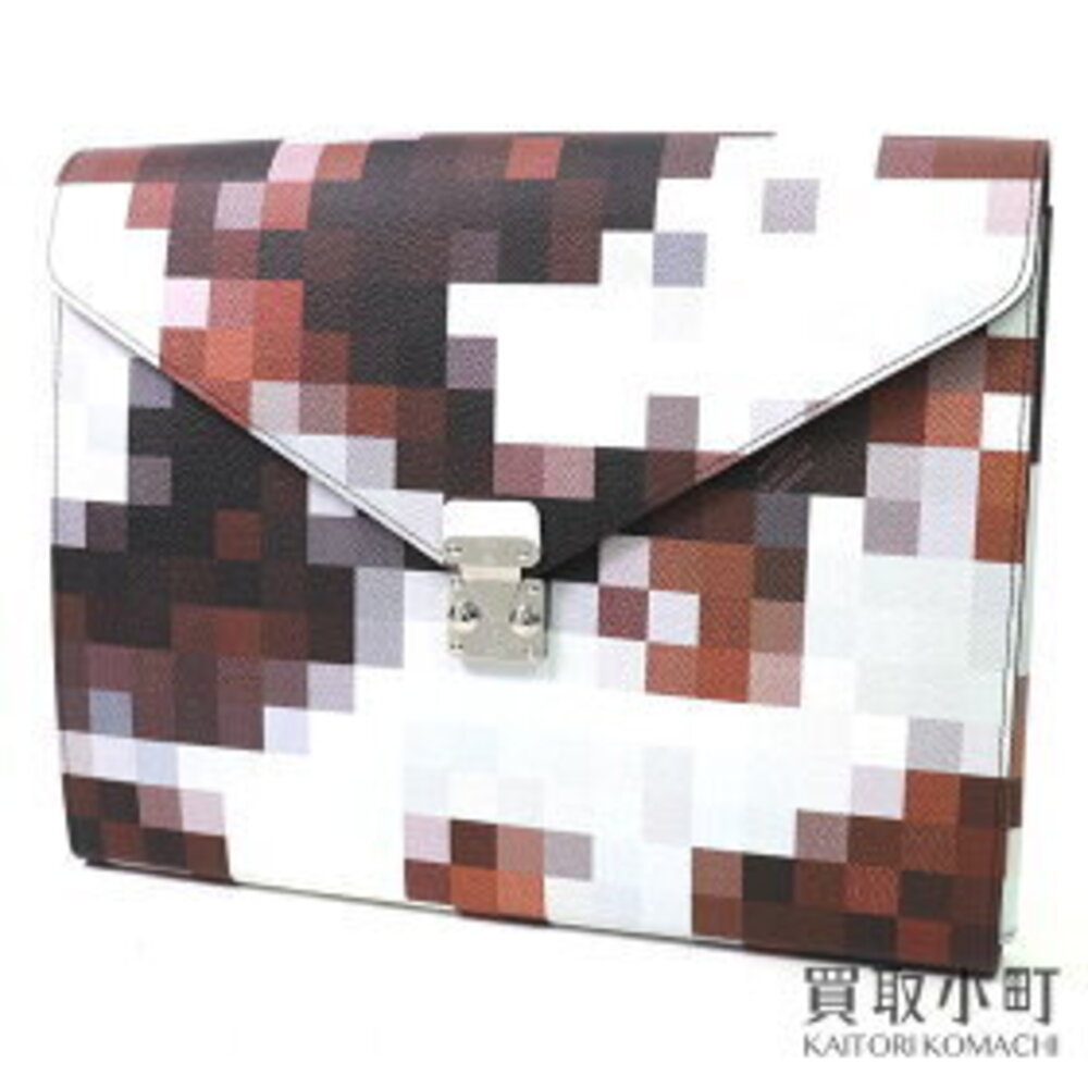 Louis Vuitton Folder Mark Cowhide Multicolor Bag LV COWMOOFLAGE